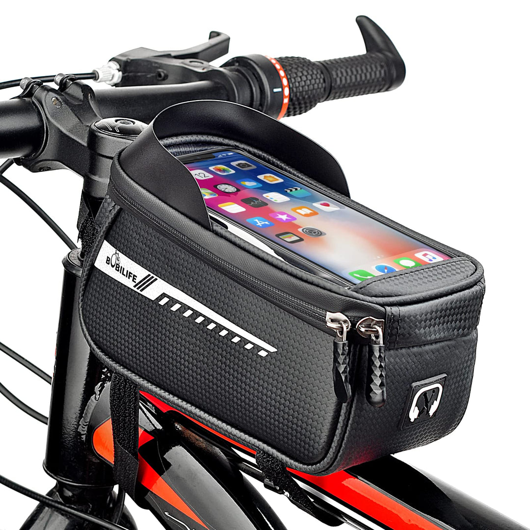 Fahrrad Front Rahmen Telefonhalter Tasche - Fahrrad Wasserdichtes Oberrohr Radfahren Handy GPS Mount
