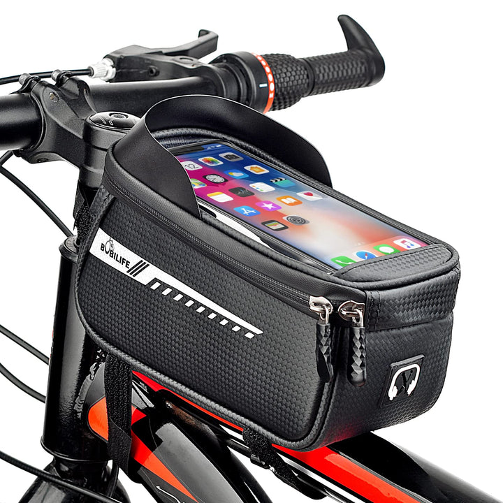 Fahrrad Front Rahmen Telefonhalter Tasche - Fahrrad Wasserdichtes Oberrohr Radfahren Handy GPS Mount