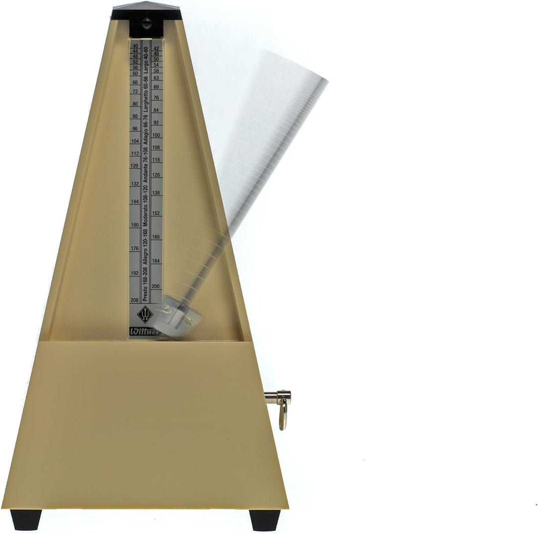 Wittner Metronom Taktell Pyramidenform System Maelzel Serie 800K - Ohne Glocke - Mit Plexiglasdeckel