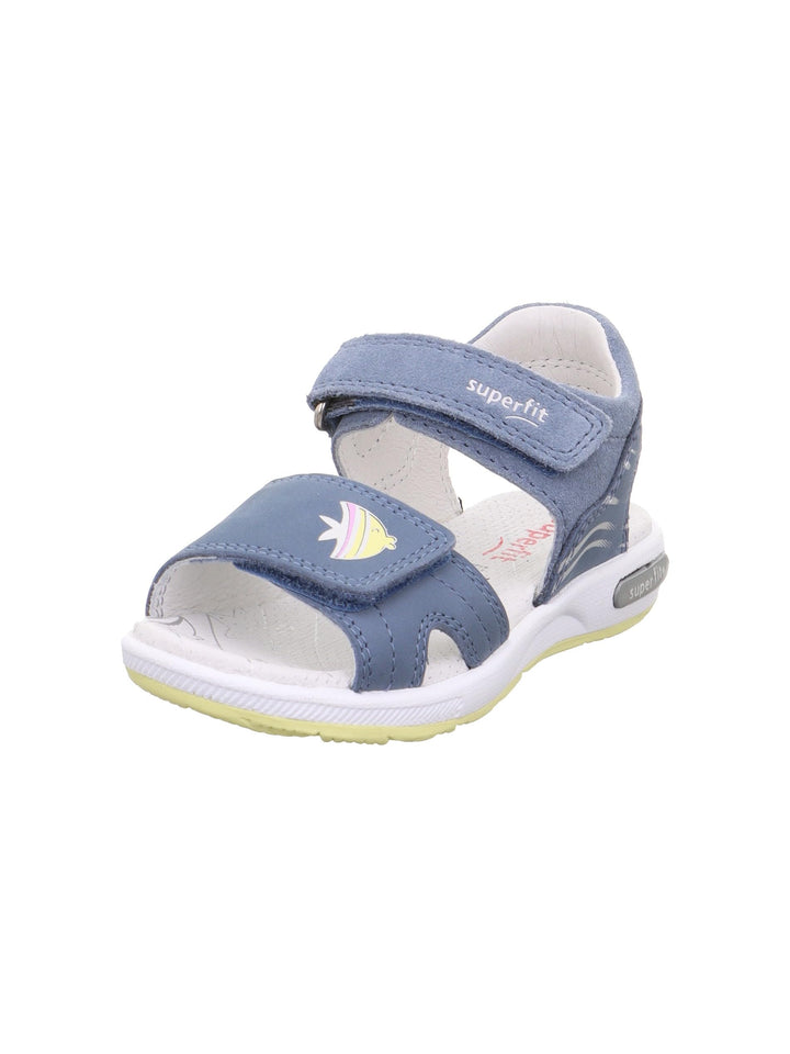 Superfit Mädchen Emily 1-006136 Sandale 25 EU Blau Gelb 8000, 25 EU Blau Gelb 8000