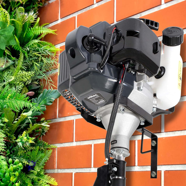 Wiltec 3in1 Benzin Multitool 1,9 kW Gartengerät mit Rasentrimmer, Freischneider und Motorsense, Mult
