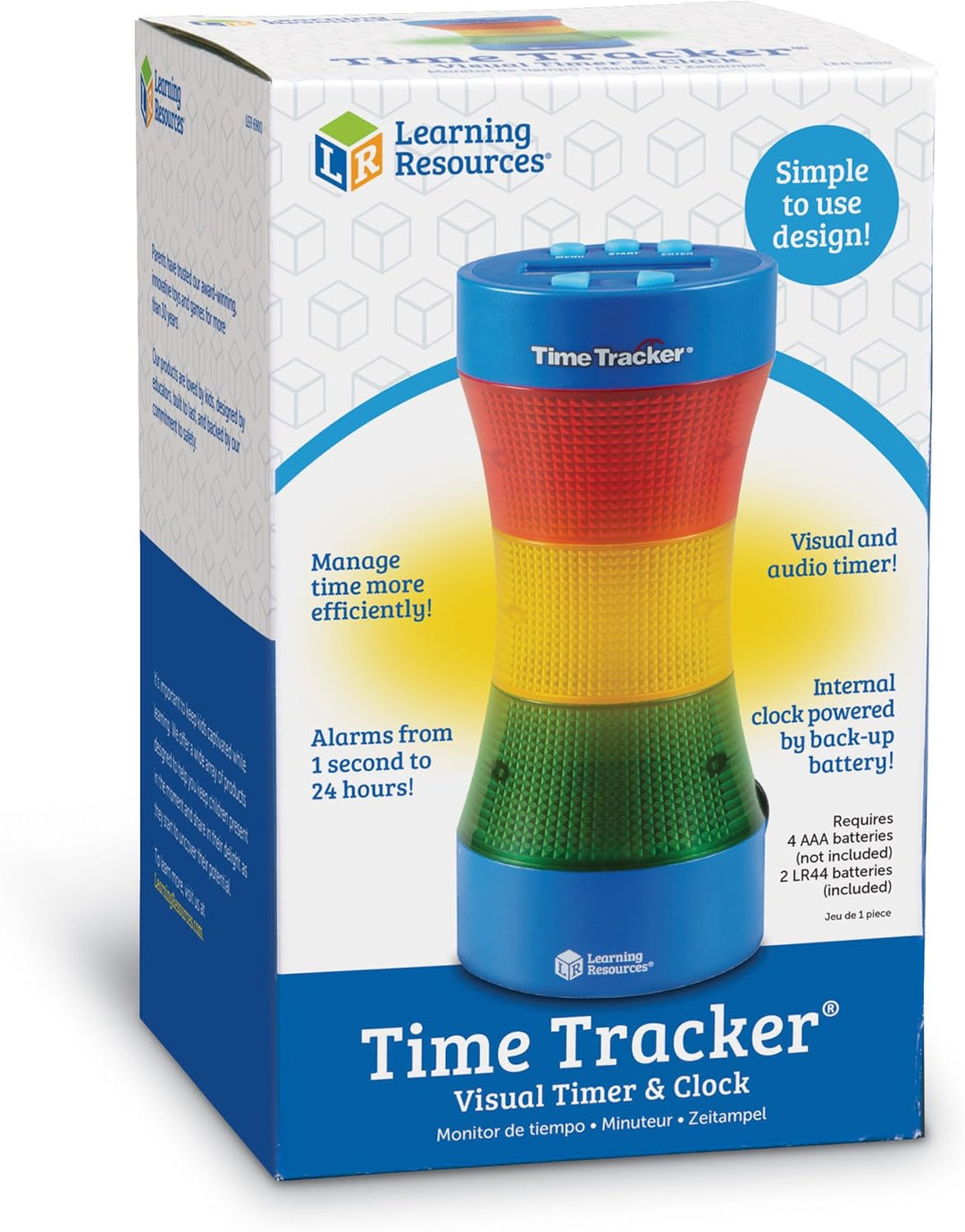 Learning Resources Time Tracker 2.0 Ohne zusätzliche Batterien, Ohne zusätzliche Batterien