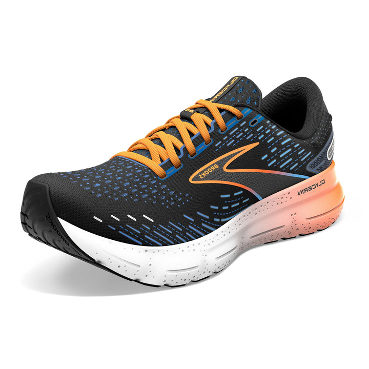 Brooks Herren Glycerin 20 Sneaker 41 EU Black Diva Pink White, 41 EU Black Diva Pink White