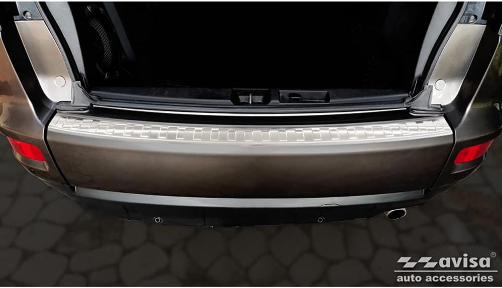 Avisa Edelstahl Heckstossstangenschutz kompatibel mit Mitsubishi Outlander II 2006-2012 / Peugeot 40