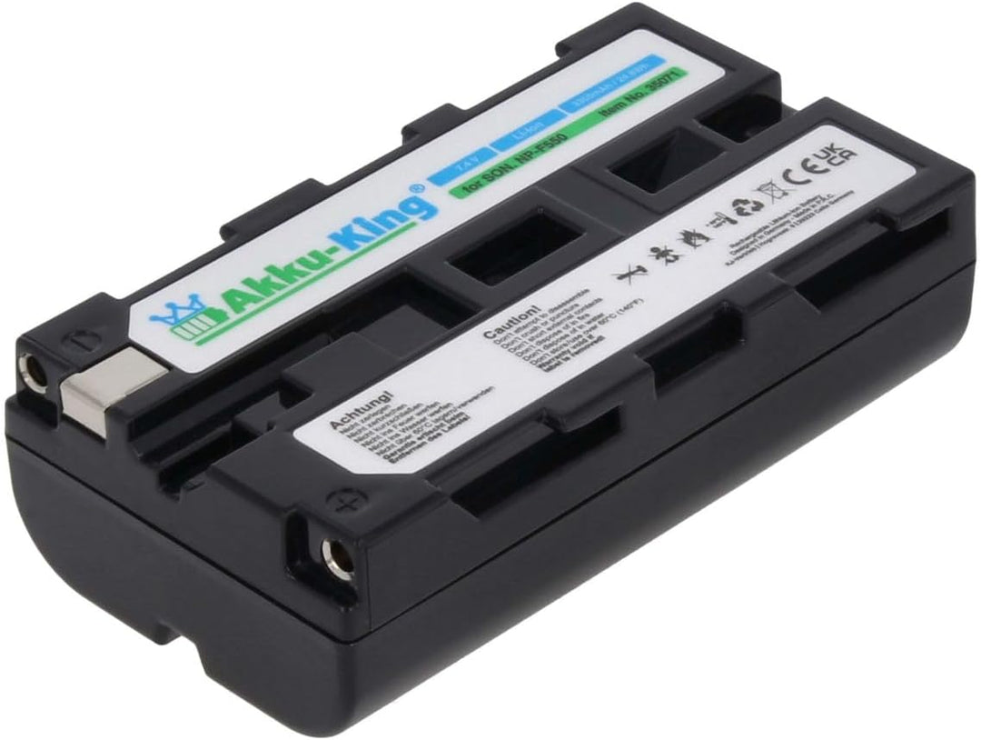Akku-King Akku kompatibel mit Sony NP-F550 - Li-Ion 3350mAh - schwarz - für DSC-CD100, DCR-TR7000, B
