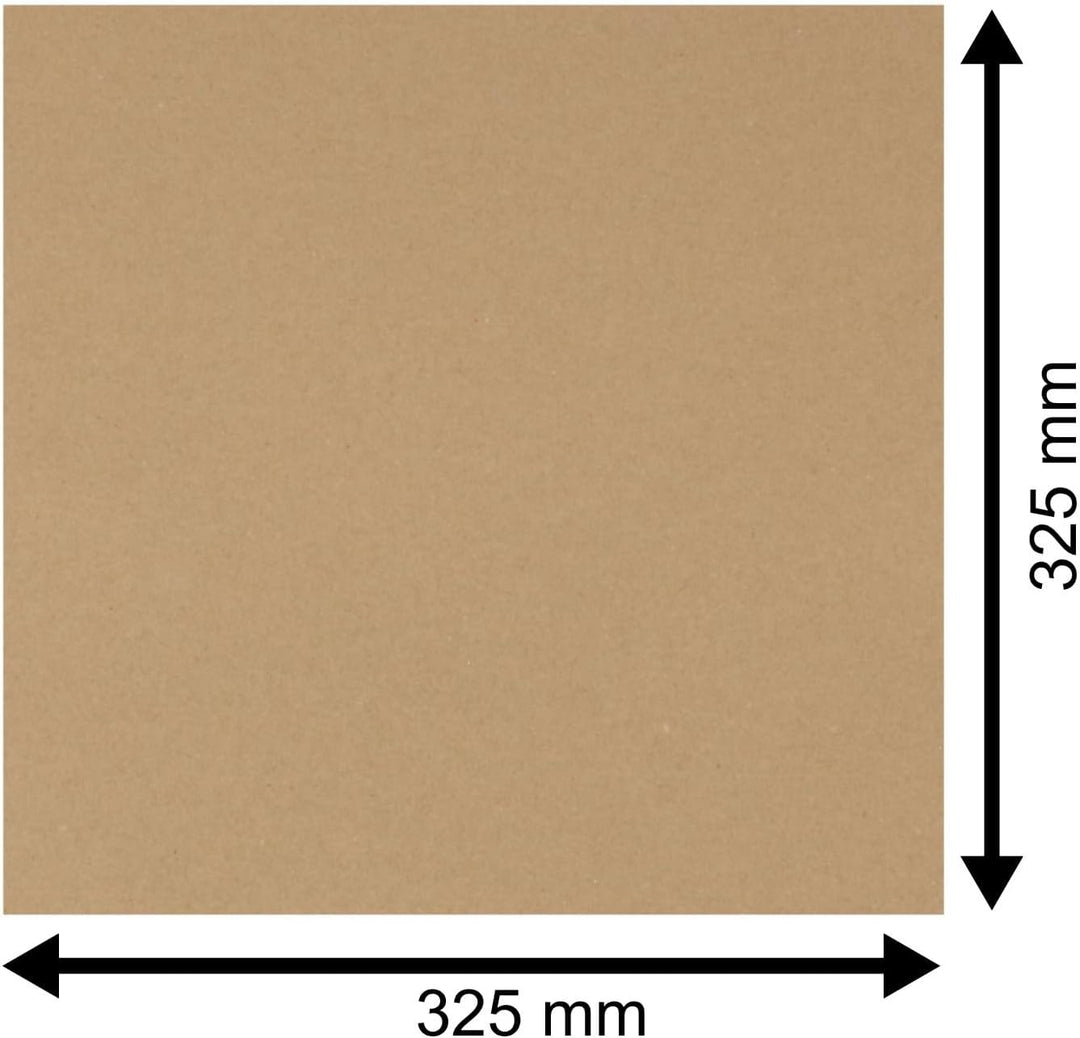 50 St. LP Schutzhüllen für Umweltbewusste, braunes Papier 90 g. 325x325 mm, Ökologische LP Schallpla