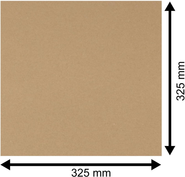 50 St. LP Schutzhüllen für Umweltbewusste, braunes Papier 90 g. 325x325 mm, Ökologische LP Schallpla