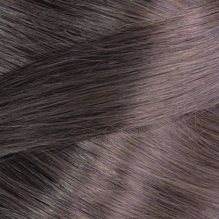 hair2heart Premium Tape Extensions Echthaar glatt - 10 Tapes 2.5g 50cm 6/0 dunkelblond 50cm 10 Sträh
