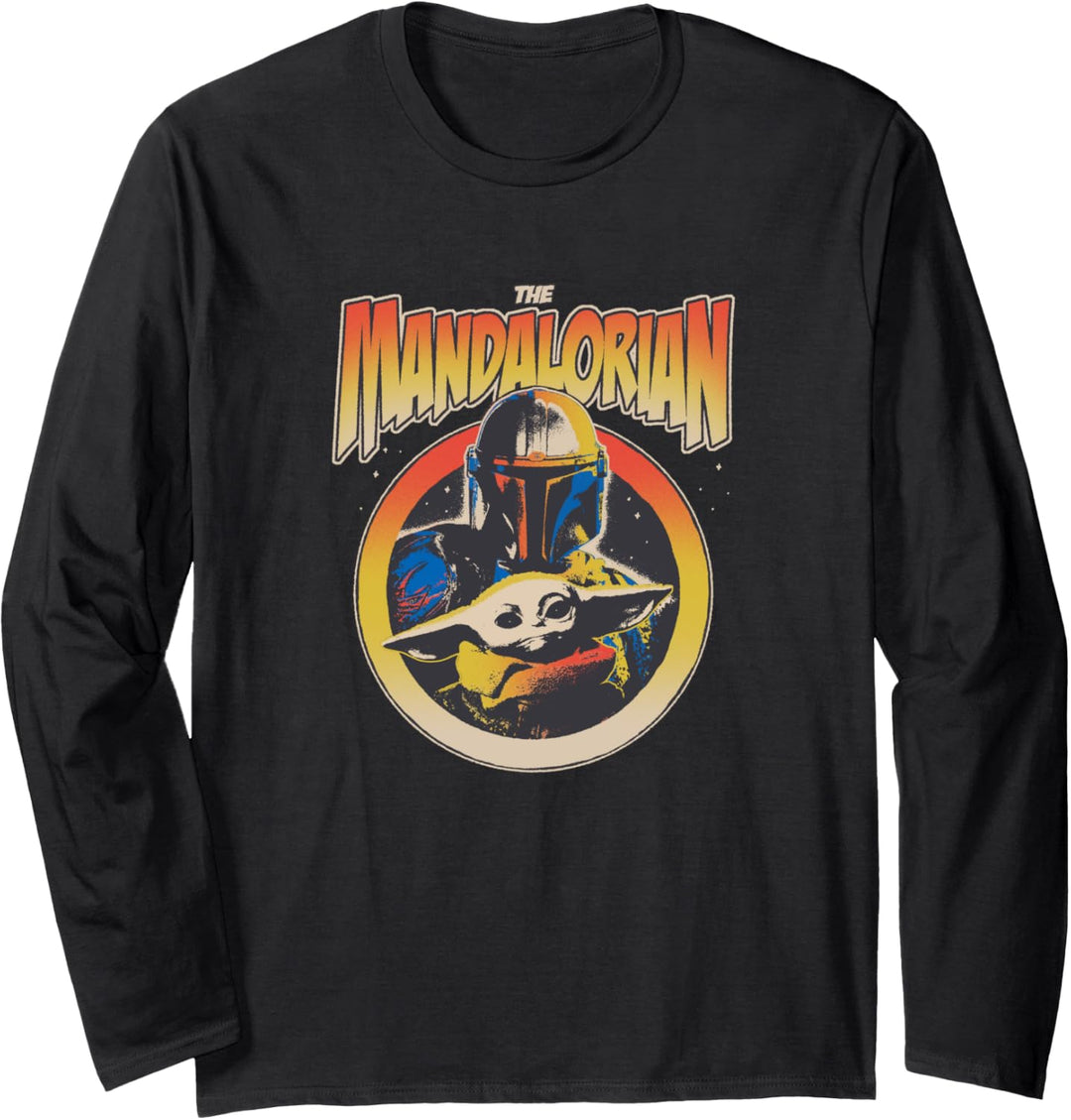 Star Wars The Mandalorian Mando And Child Langarmshirt