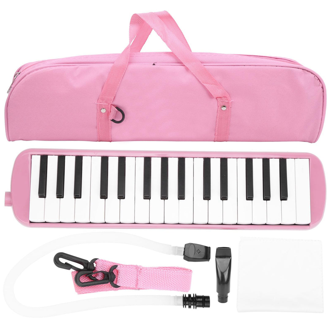 Melodica Set, 32 Tasten Wind Pianica Melodicas Klavierstil Tragbar mit Tragetasche Geeignet für Erwa