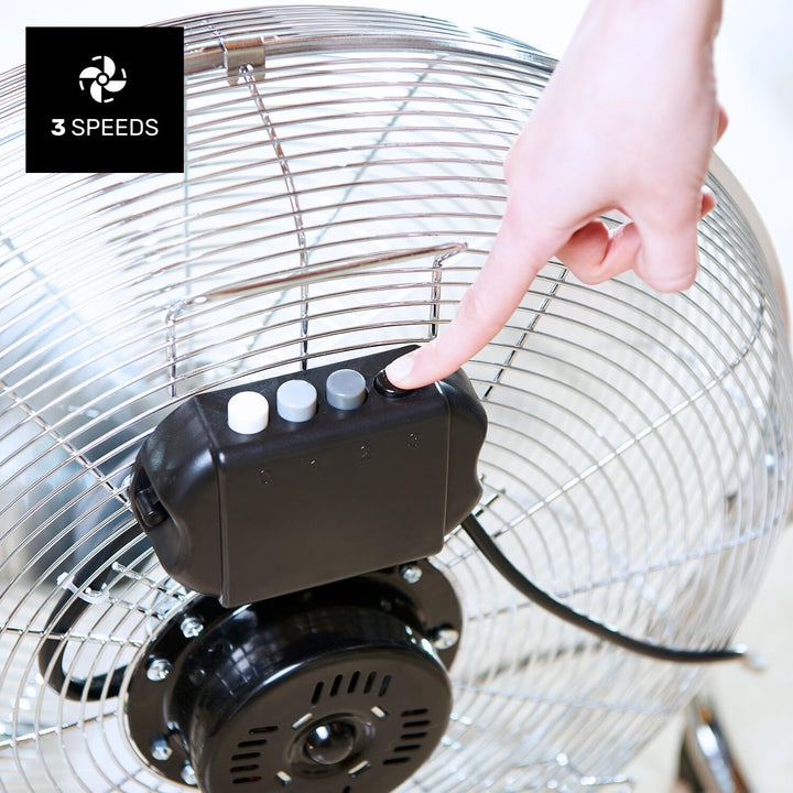 Taurus Alpatec Luftsprudler SIROCCO 18, 944656, 120 W, 45 cm Durchmesser, Chrom