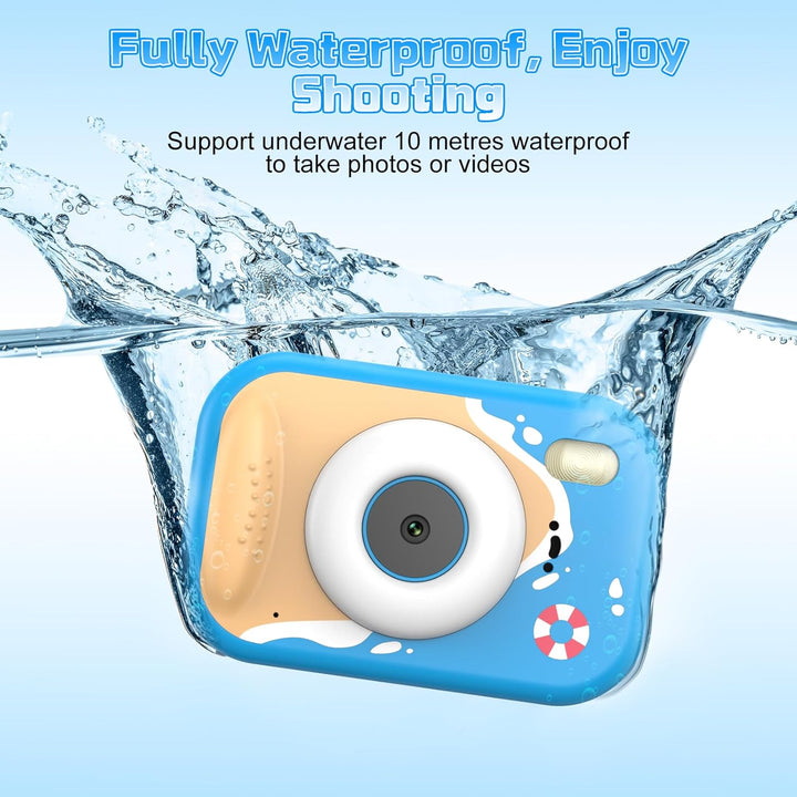wasserdichte Kamera für Kinder, 48MP 1080P Kinderkamera Digitalkamera Unterwasser Kamera Kinder mit
