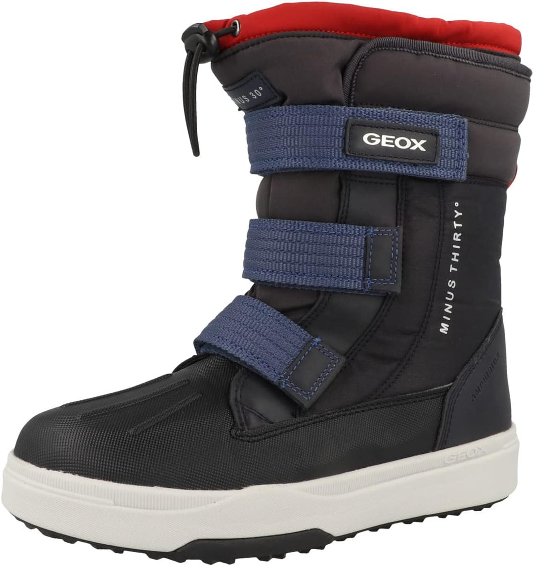 Geox Jungen J Bunshee Pg Boy B A Ankle Boot 32 EU Navy Red, 32 EU Navy Red