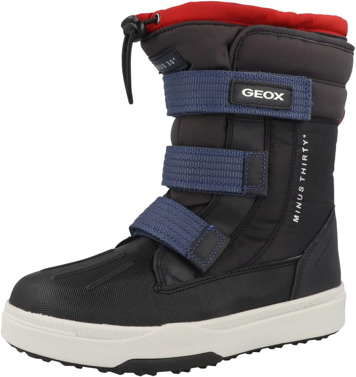 Geox Jungen J Bunshee Pg Boy B A Ankle Boot 32 EU Navy Red, 32 EU Navy Red