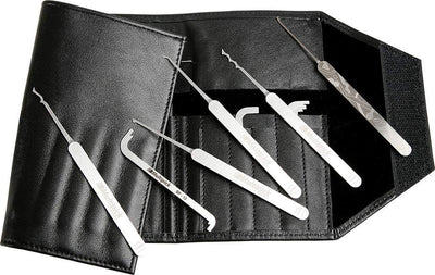 Multipick Profi Dietrich Set ELITE 23 - Lockpicking Set 23 Teile - 0.4 mm Lock Pick Klingendicke aus