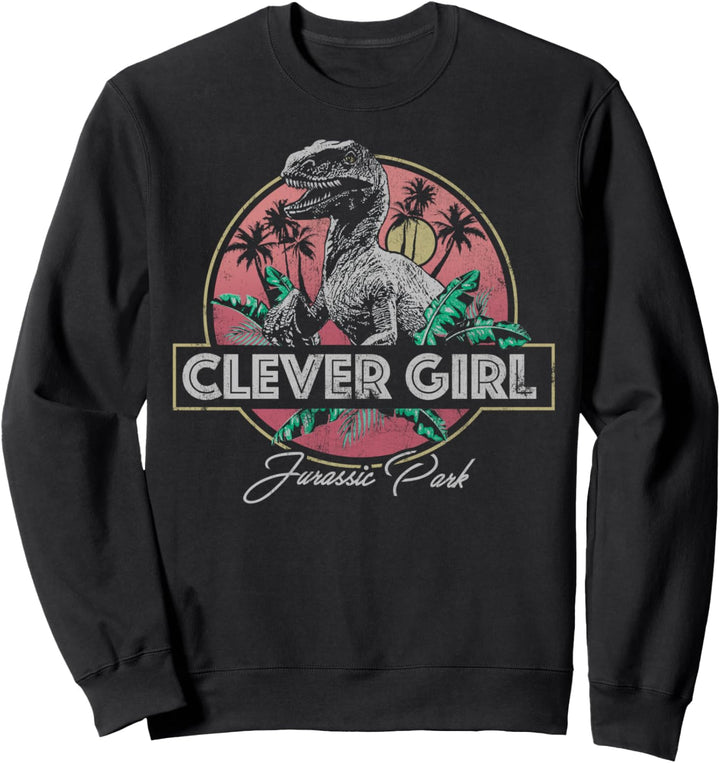 Jurassic Park Tropical Clever Girl Raptor Sweatshirt