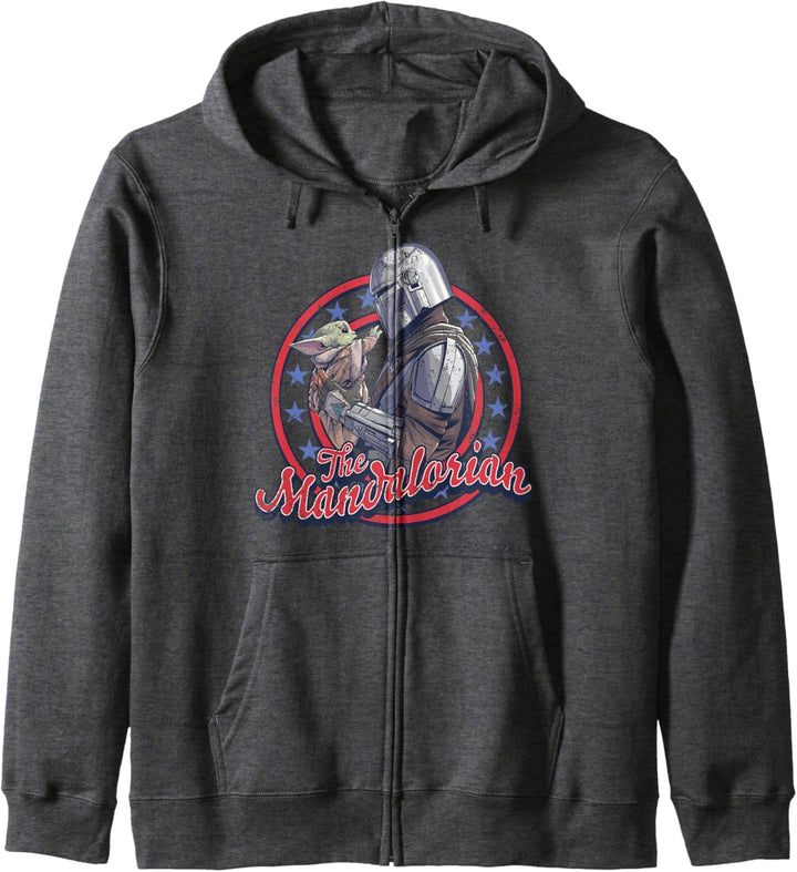 Star Wars: The Mandalorian Fourth Of July Mando & Grogu Kapuzenjacke