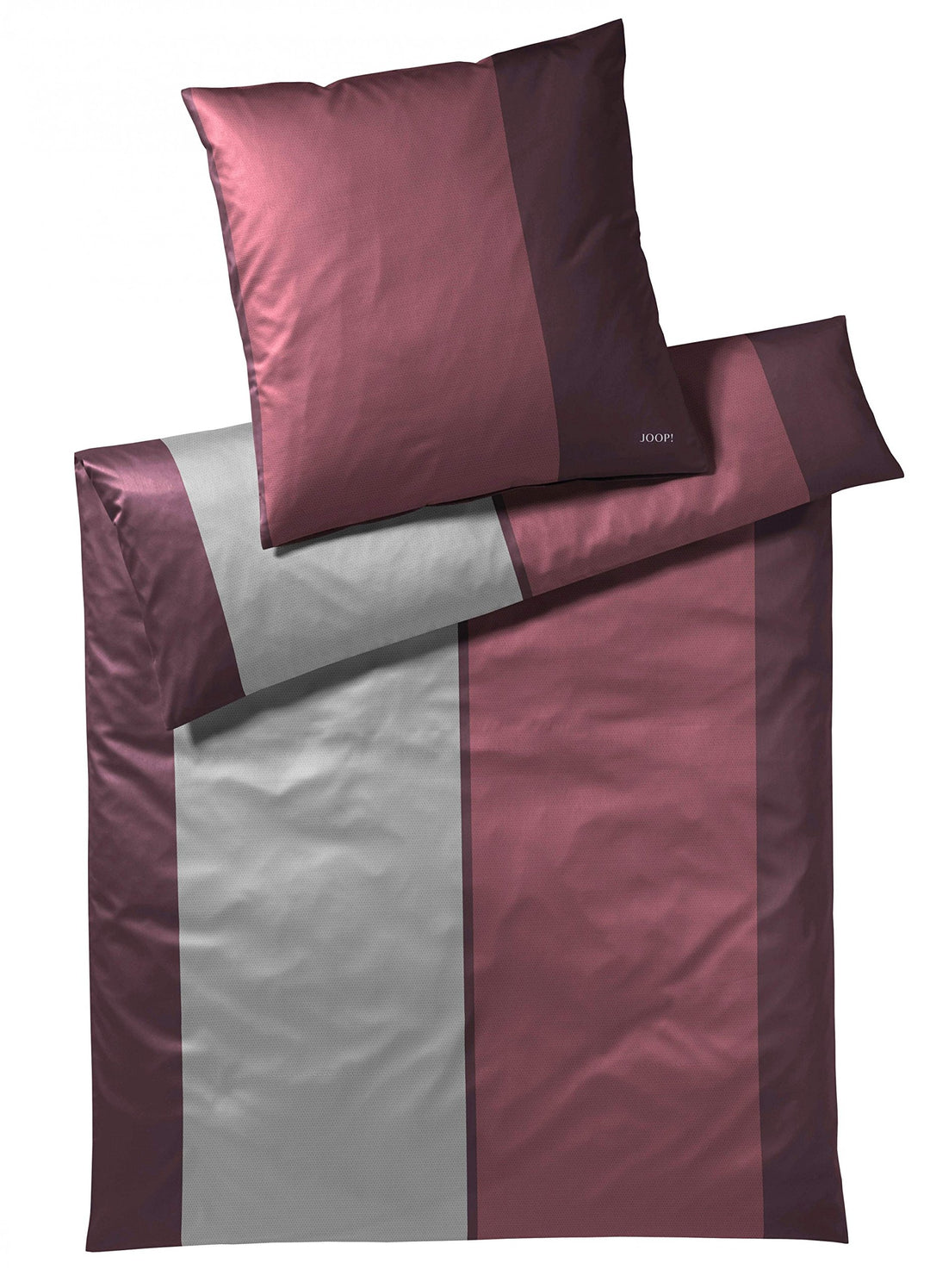 Joop! Bettwäsche Partition 4075 | 1 Maroon - 155 x 220, 155x220cm & 80x80cm