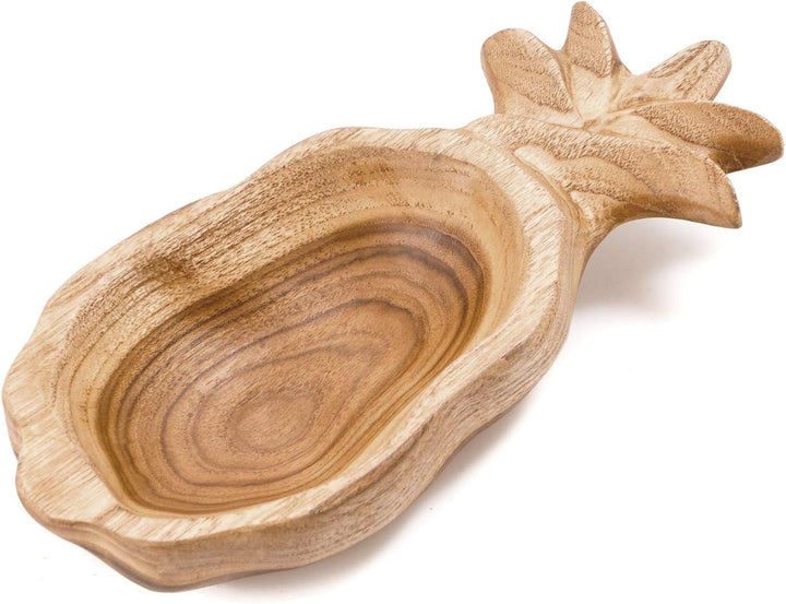 Windalf Bohemia Holzschale Stella 25 cm Teakholz Schmuck & Schlüssel-Schale Vintage Seifen- und Deko