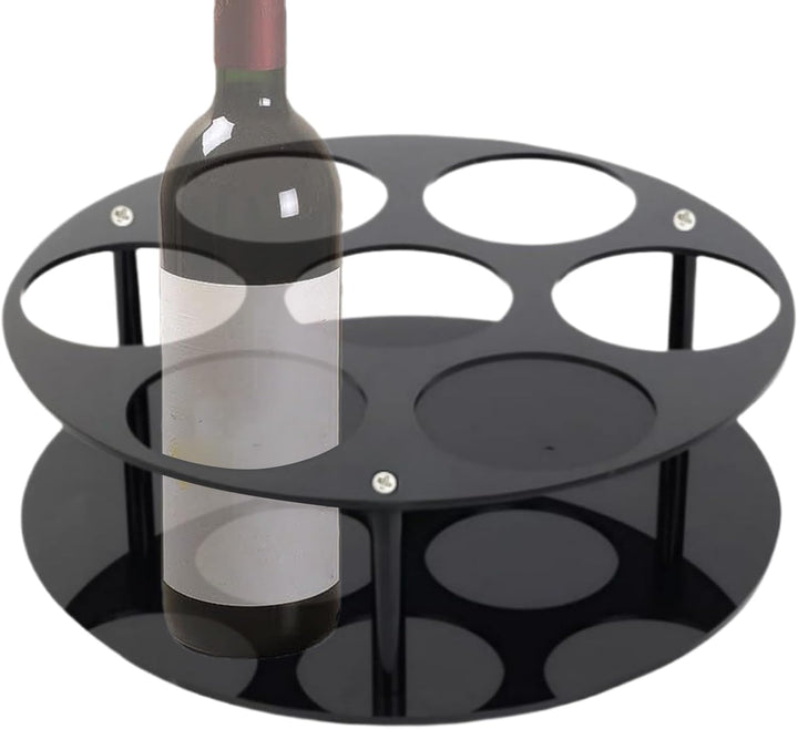 Coffee Syrup Organizer, 7 Bottles Syrup Rack, Dispenser Bottle Shelf, Stable Non Slip Design, Space