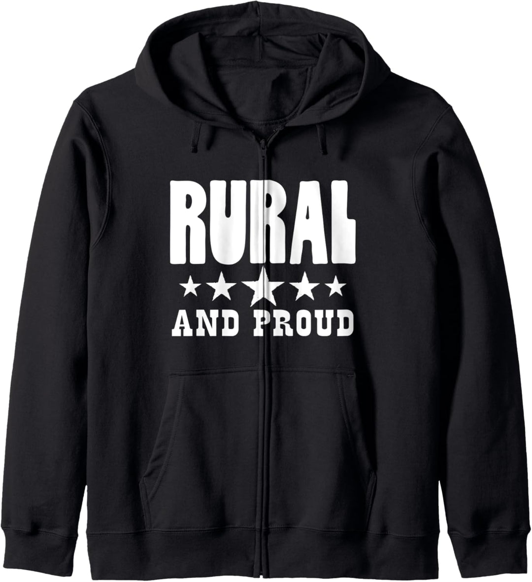 Rural and Proud Fun Vintage Country Farm and County Life Kapuzenjacke
