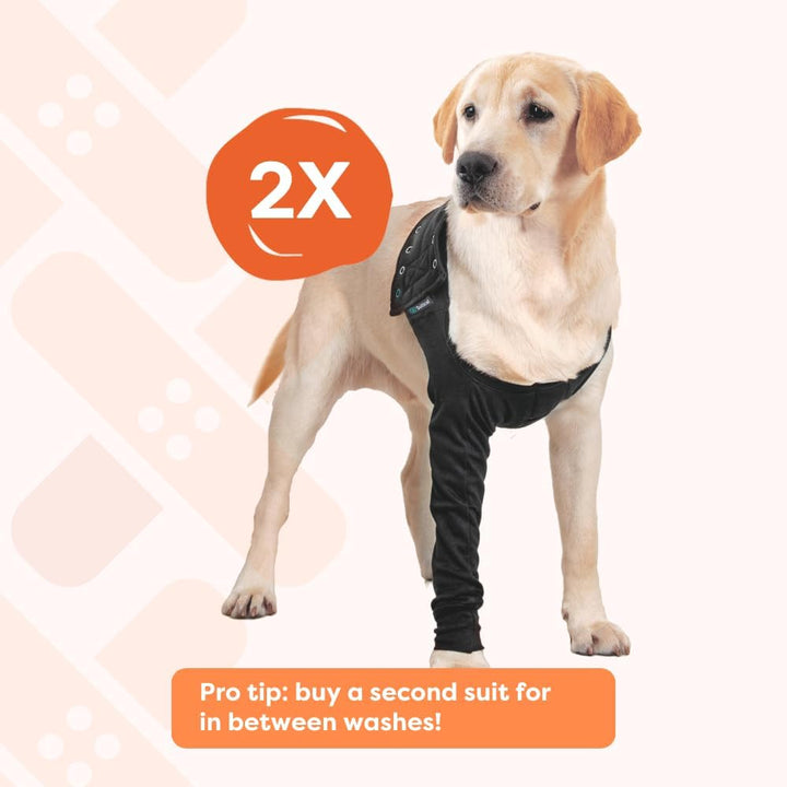 Suitical Recovery Sleeve Hund, XL, Schwarz Schwarz XL, Schwarz XL