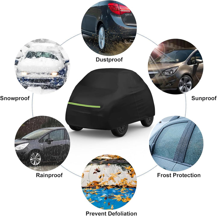 Vollgarage Autoabdeckung Ersatz für Microlino 2022-2025, Auto Abdeckplane Autogarage Autoplane Ganzg