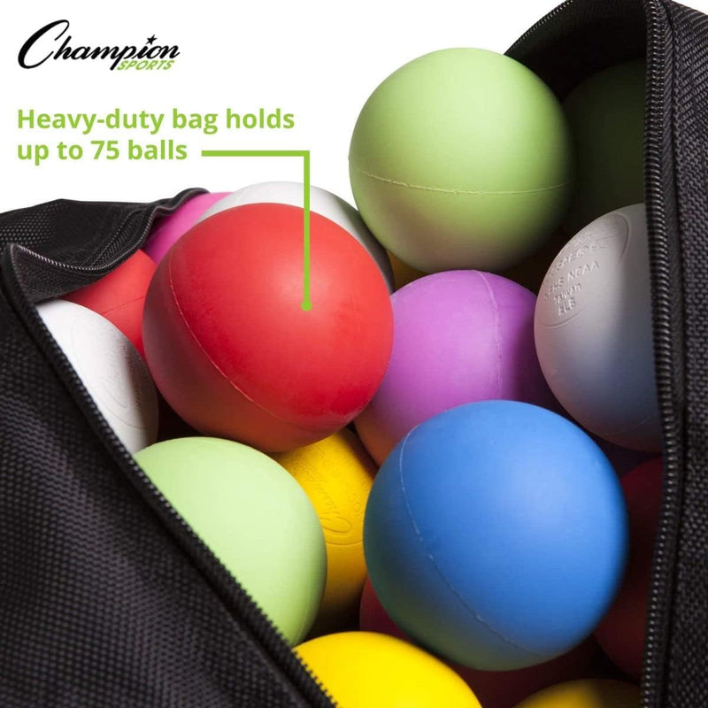 Champion Sports Lacrosse Ball Tasche: Nylon Sports Training Tragetasche für Lacrosse, Baseball und T