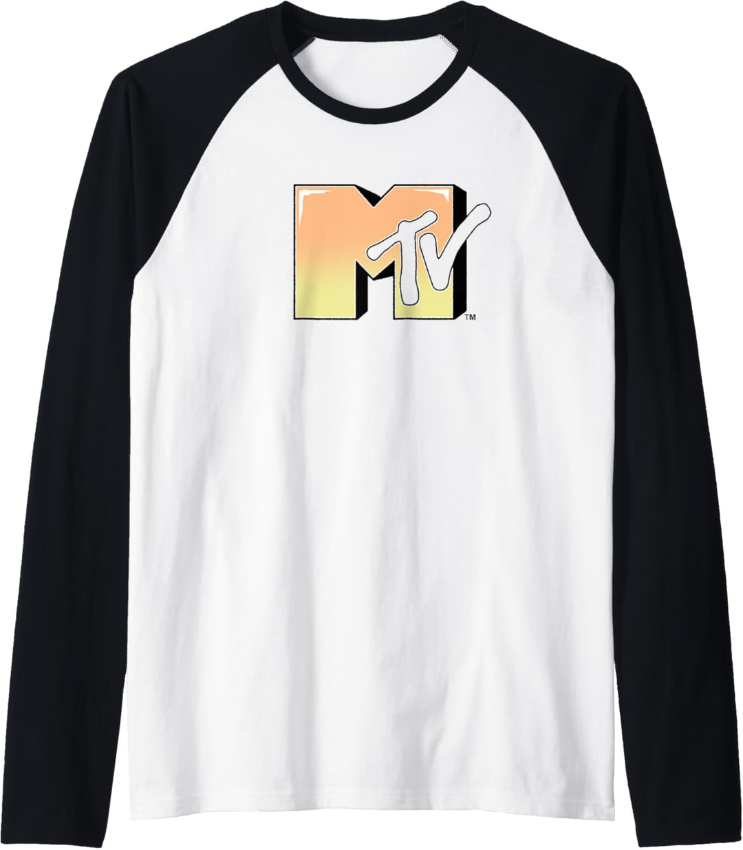 MTV Music Television Gradient Logo Raglan