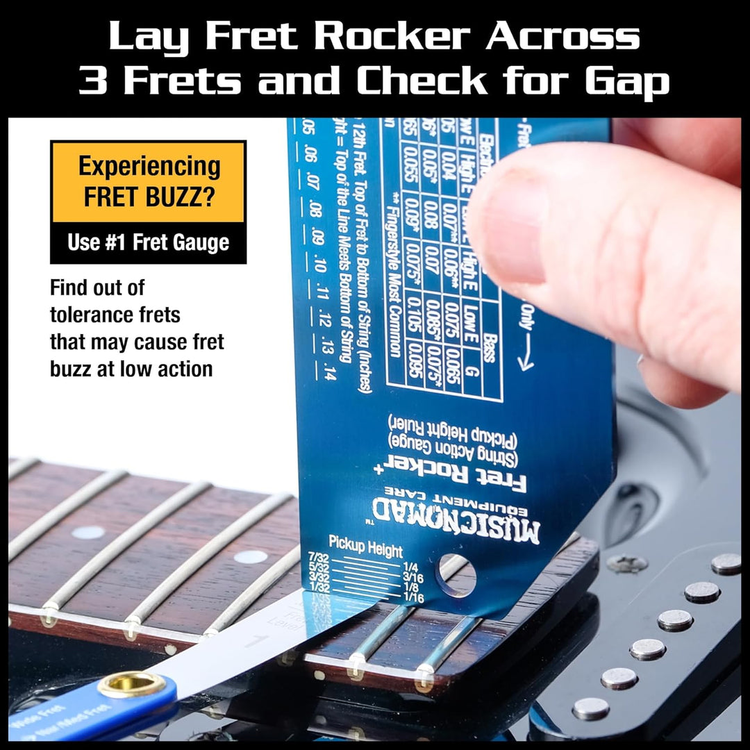 MusicNomad Precision Fret Rocker+ and Fret Gauge Kit (MN870)