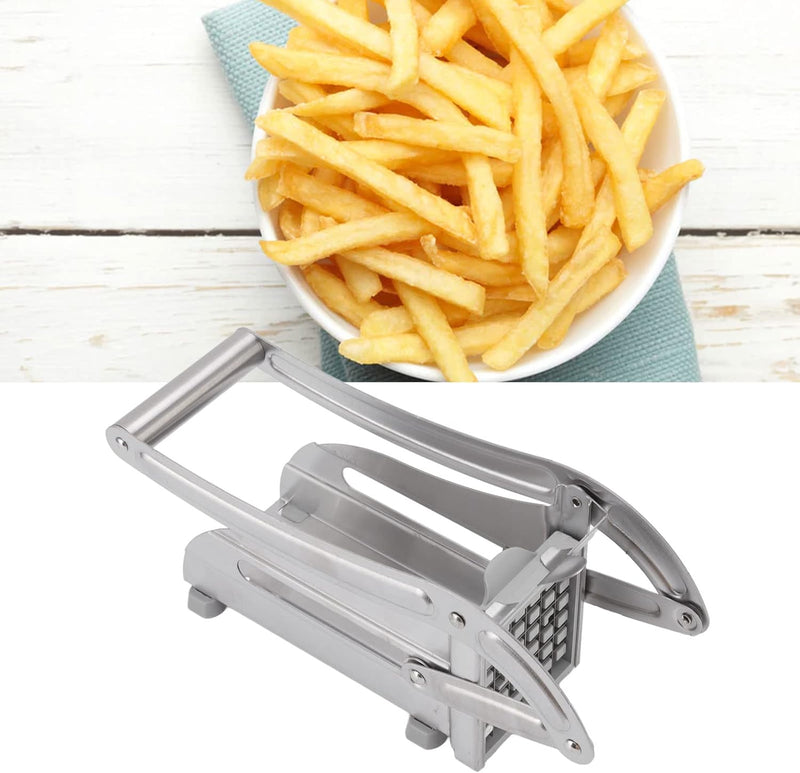 TOPINCN Edelstahl-Pommes-Frites-Schneider, Professioneller Kartoffelschneider, Gemüse- und Kartoffel