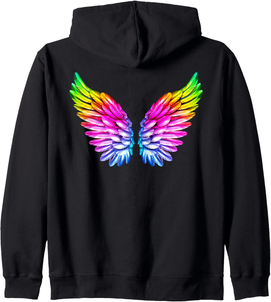 LGBT Regenbogen Engelsflügel Gay Lesbisch Queer LGBTQ Kapuzenjacke