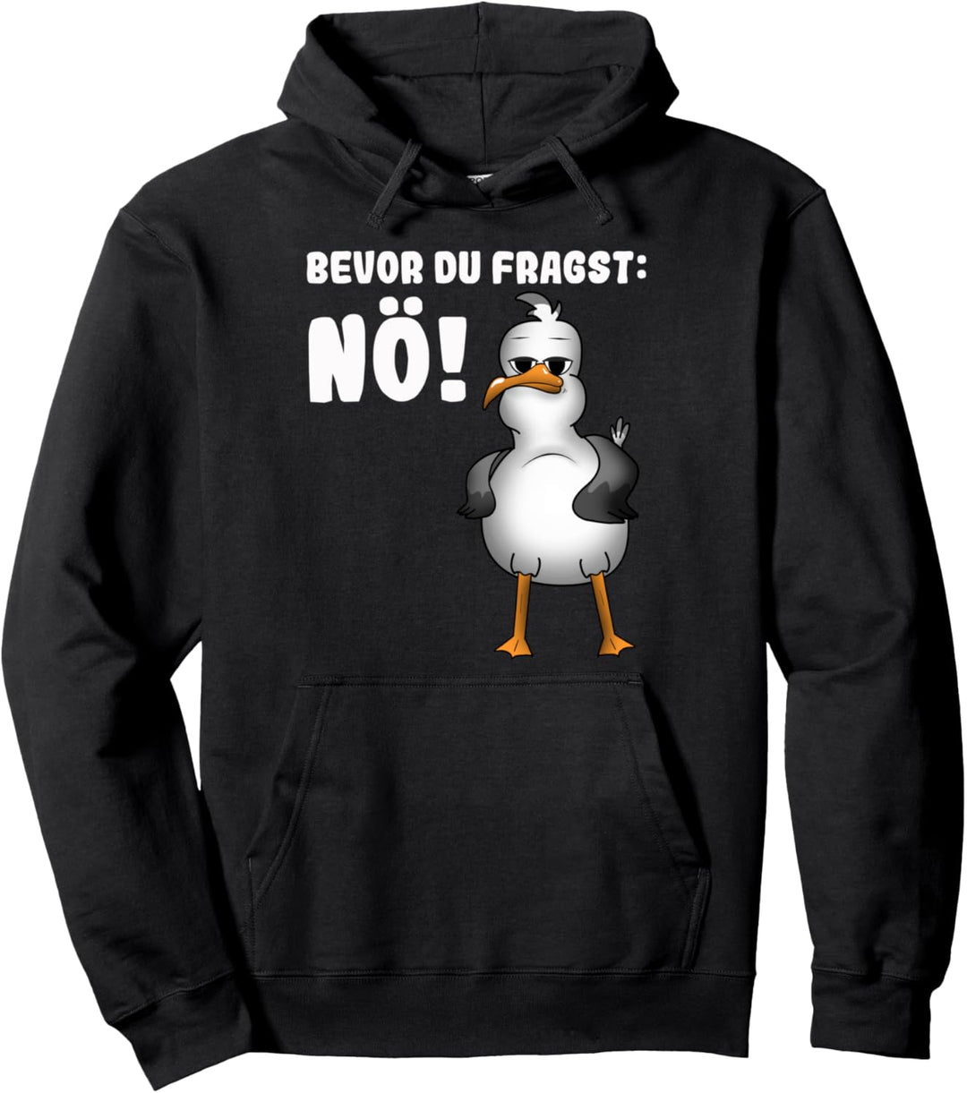 NORDDEUTSCHE SPRÜCHE MÖWE Pullover Hoodie