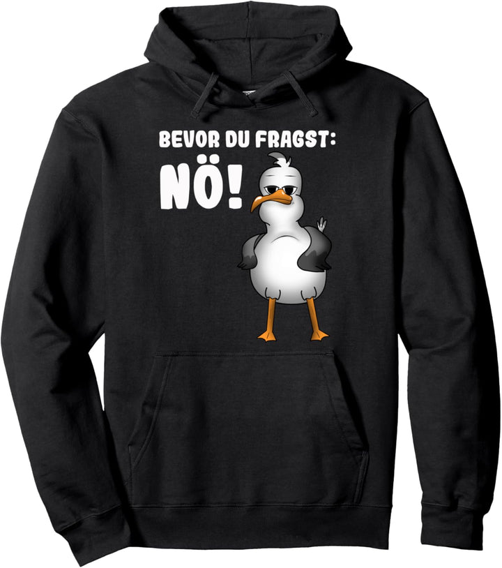 NORDDEUTSCHE SPRÜCHE MÖWE Pullover Hoodie