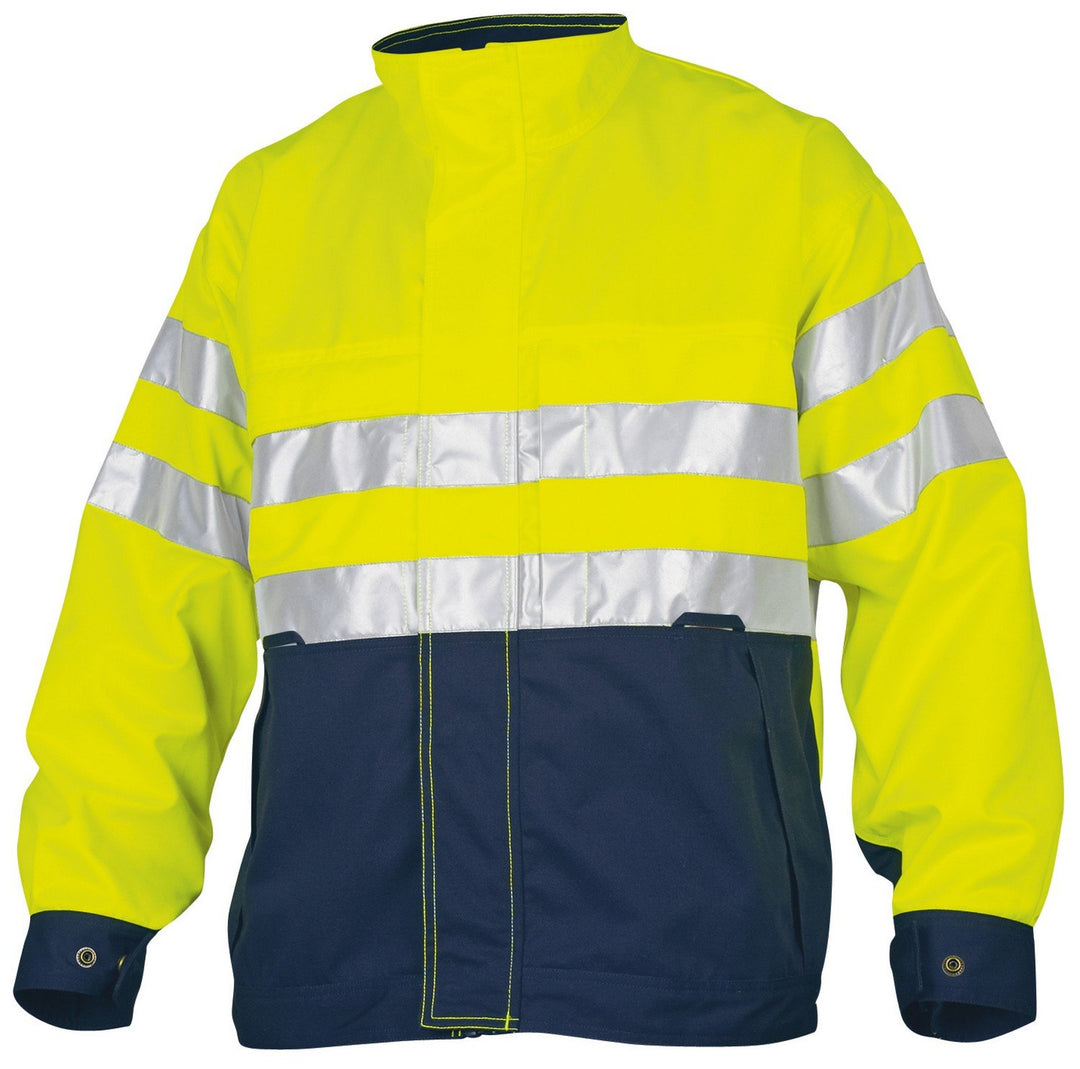 ProJob 646401 – 10 – 3 Jacke Reissverschluss, mehrfarbig, 646401-10-8 XXL Jaune/Marine, XXL Jaune/Ma