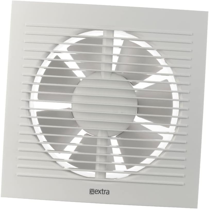EUROPLAST Ø 150mm Wandventilator Lüfter Abluft Ventilator Küche WC Bad - Badlüfter Fan - Kunststoff
