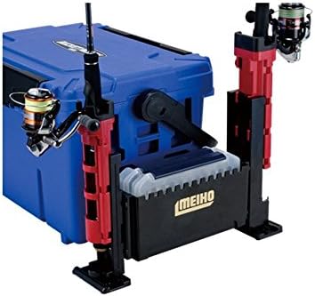 Meiho Side Pocket BM-120 Black - Angelbox Adapter für Tackleboxen, Boxadapter für Rutenhalter & Getr