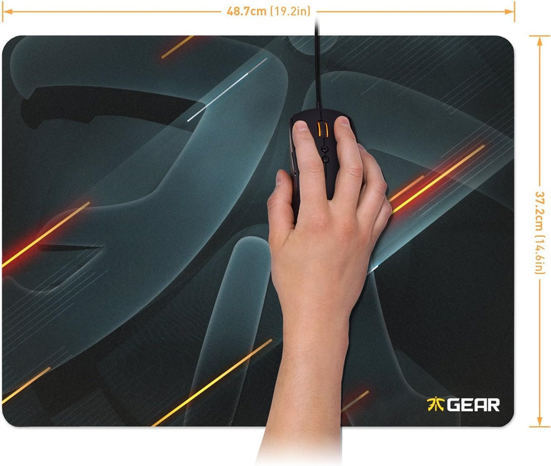 Fnatic Gear Focus Neon Edition Pro Gaming-Mauspad (Grösse XXL, Stoff) - 487 x 372 x 6mm Neon Edition