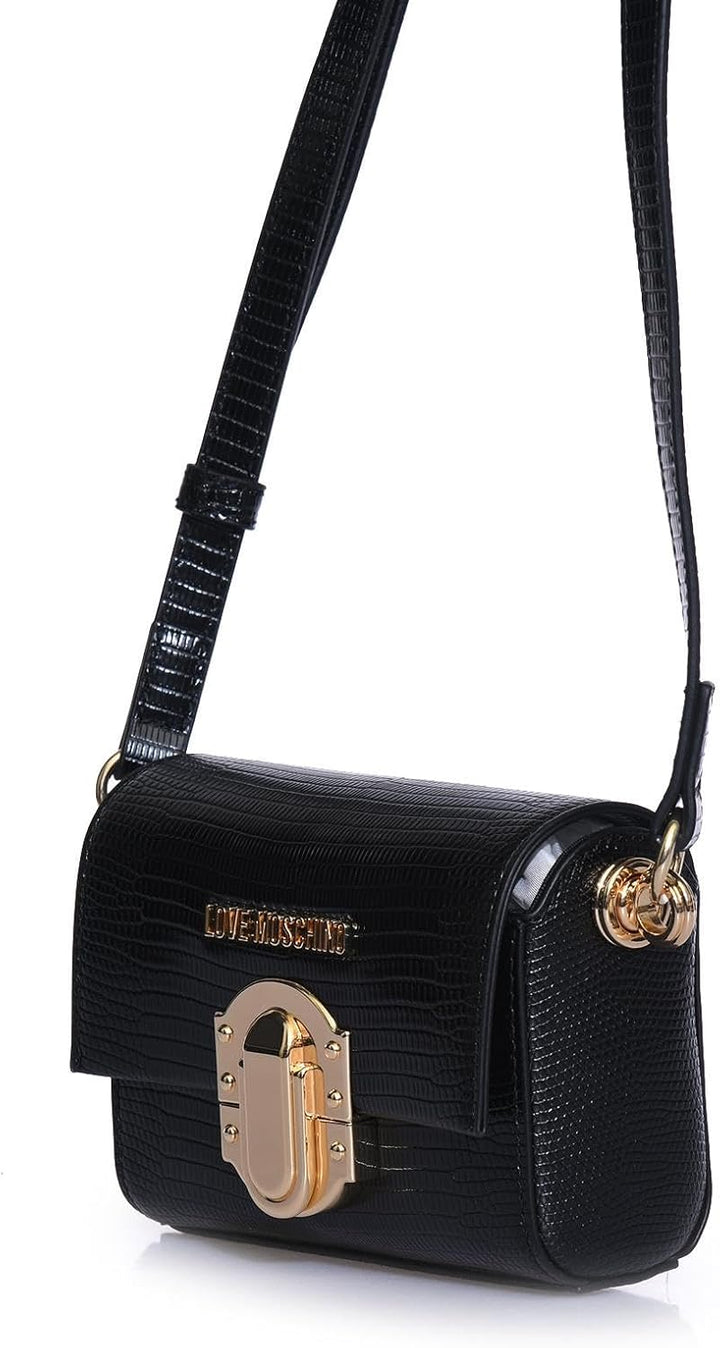 Love Moschino Women's Jc4294pp0gku0 Handbag, 10X14X6 Schwarz, Schwarz