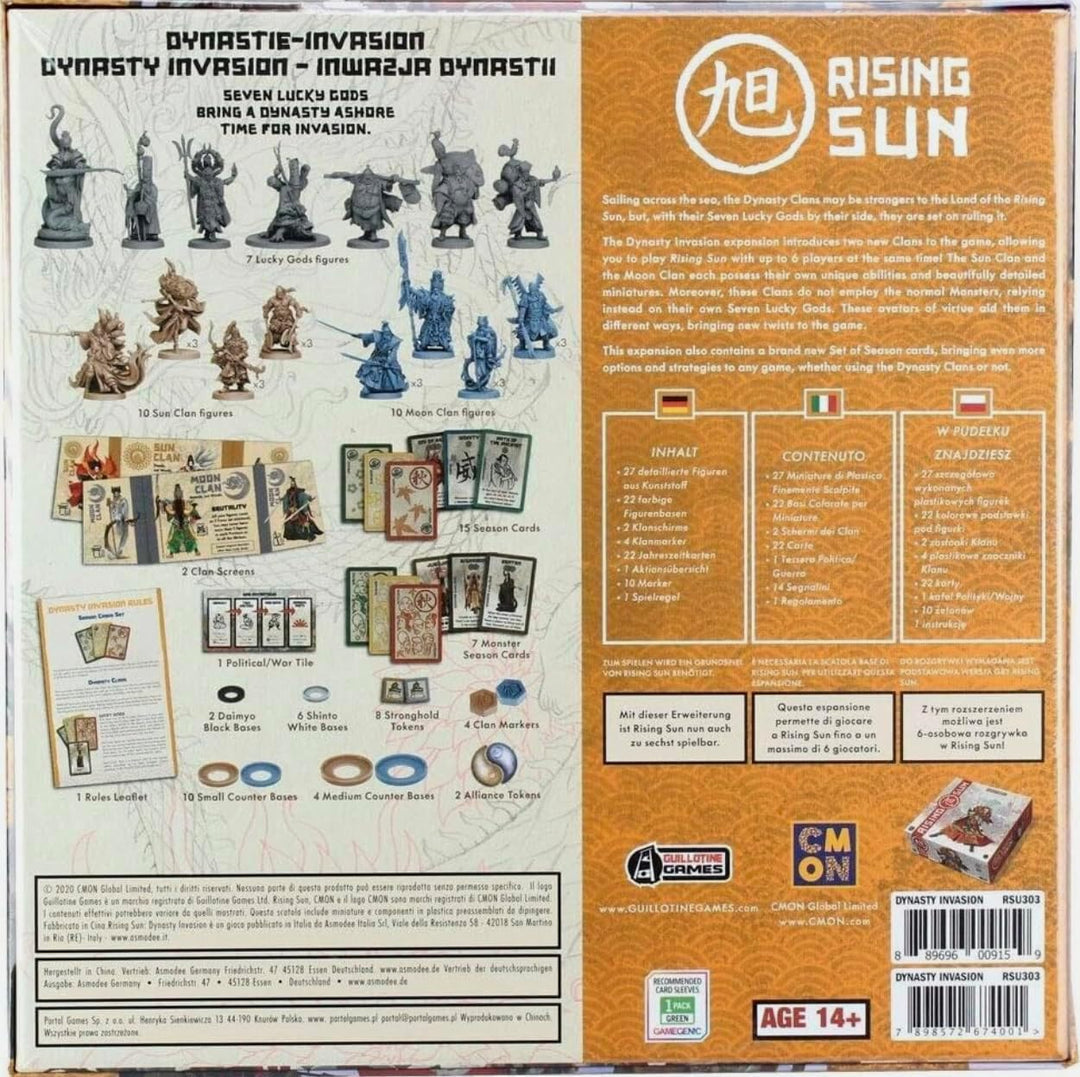 Asmodee Rising Sun - Dynastie-Invasion, Erweiterung, Kennerspiel, Strategiespiel, Deutsch, Rising Su