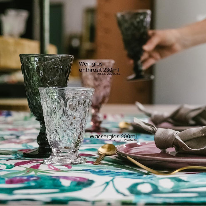 La Rochère Weinglas Lyonnais Klar 230 ml - 6 Gläser - schöne Weingläser für romantische Abende mit R