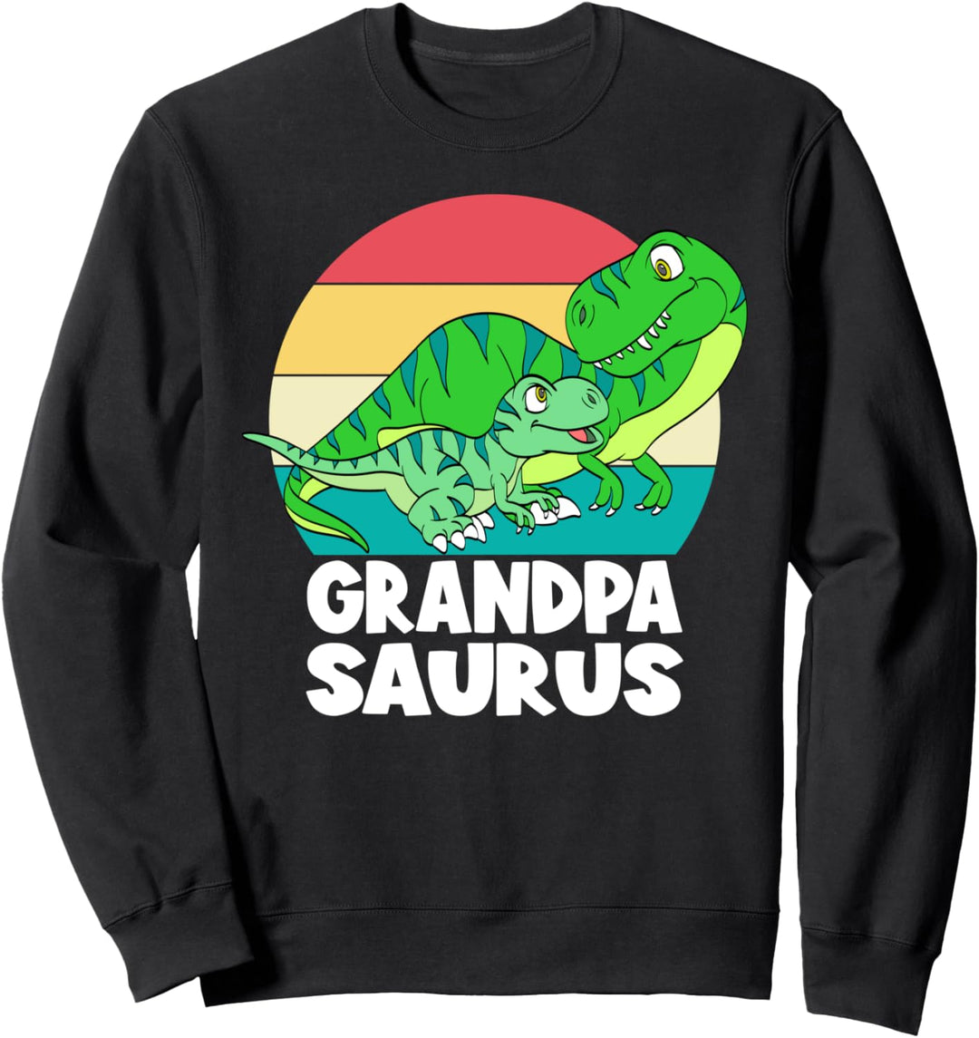 Grandpasaurus T-Rex Dinosaur Grandpa Saurus Family Matching Sweatshirt