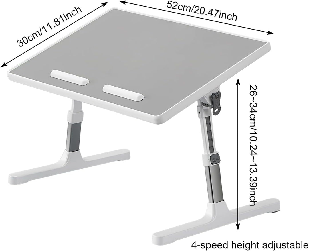 Laptoptisch fürs Bett, Laptoptisch Einstellbare Höhe, Laptoptisch mit klappbare Beine, Klappbarer La