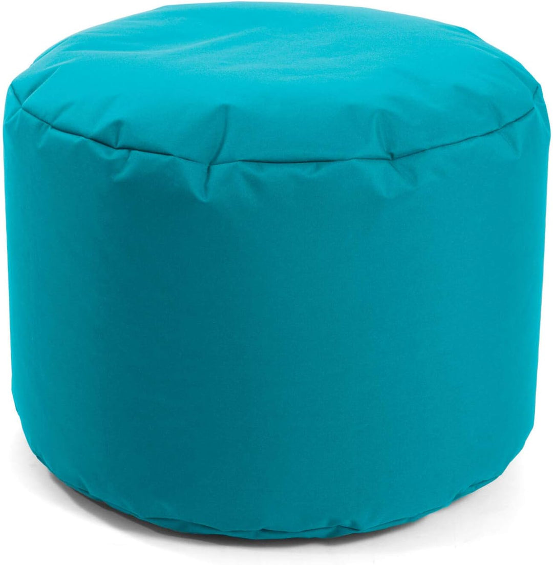 mokebo® Outdoor Pouf, Hocker 60x40cm in Blau, Türkis für Balkon & Garten 'Der Ruhepouf' Sitzhocker r