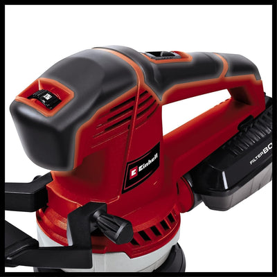 Einhell Exzenterschleifer TE-RS 40 E (400W, 12.000-24.000 1/min Schwingzahl, 125mm Scheiben-ø, aktiv