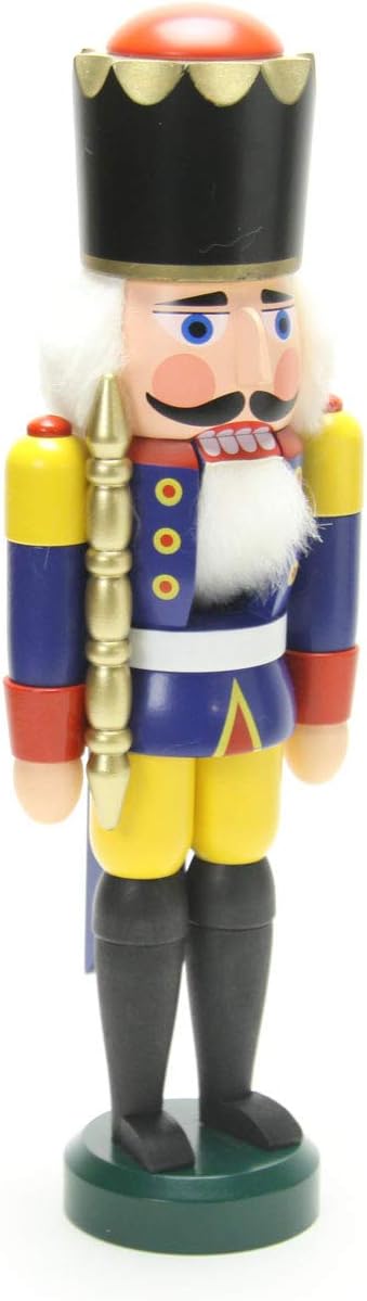 Seiffener Volkskunst Nussknacker König Erzgebirge 29cm (blau), Blau