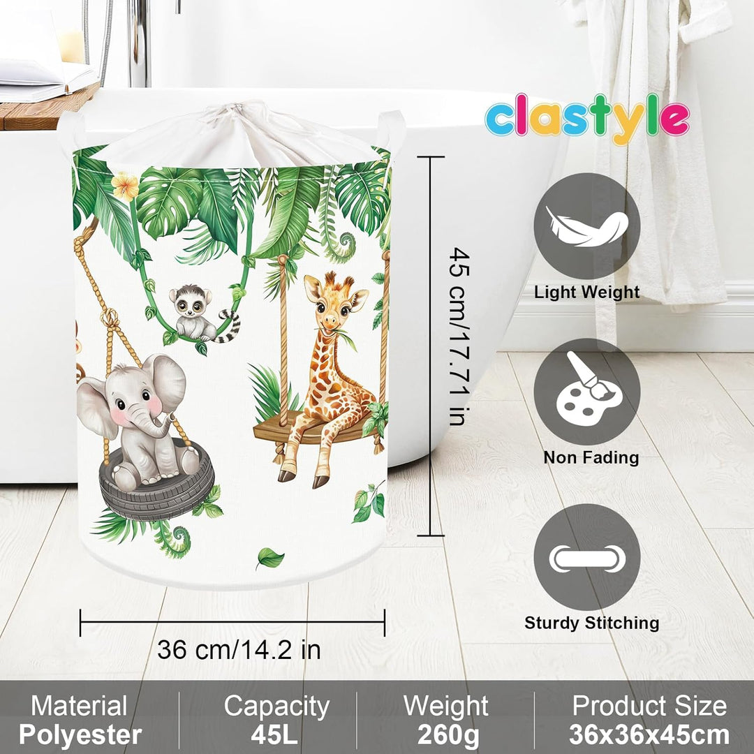Clastyle Rebe Wildtiere Aufbewahrungskorb Zweig Kleidung Wäschekorb Bad Aufbewahrungsbox für Eltern