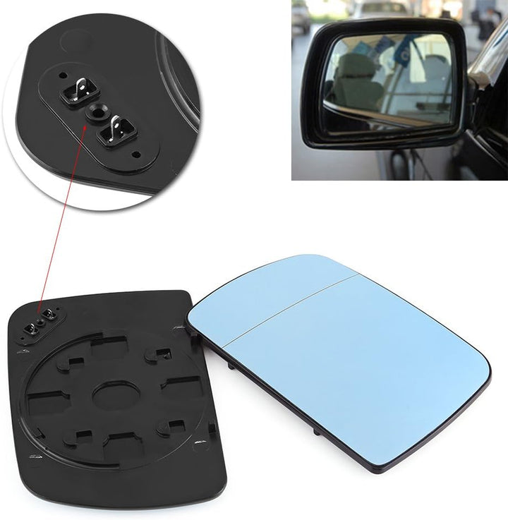 Auto Anti Blind Links und Rechts Tür Flügel Rückspiegel Glas Beheizt für X5 E53 1998-2006