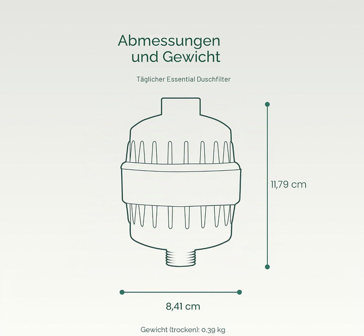 Hohe Ausgangsleistung Universal Dusche Filter mit auswechselbare dreistufig Filter Kartusche – Chrom