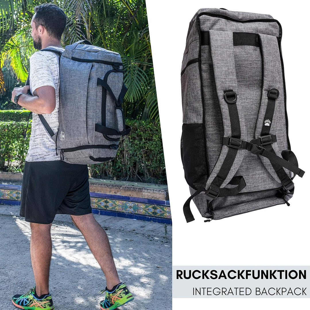 Ultimate Sportbag | Sporttasche mit Schuhfach & Nassfach mit Rucksackfunktion für Herren & Damen für